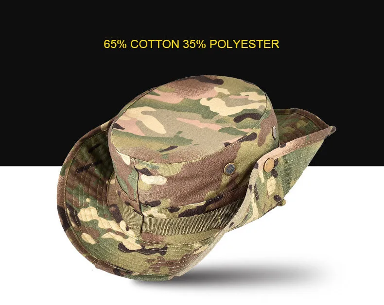 CAMSOsimplifié-Chapeau d'extérieur E27 Boonie, épais, pour chasse, randonnée, escalade, camping, AF056