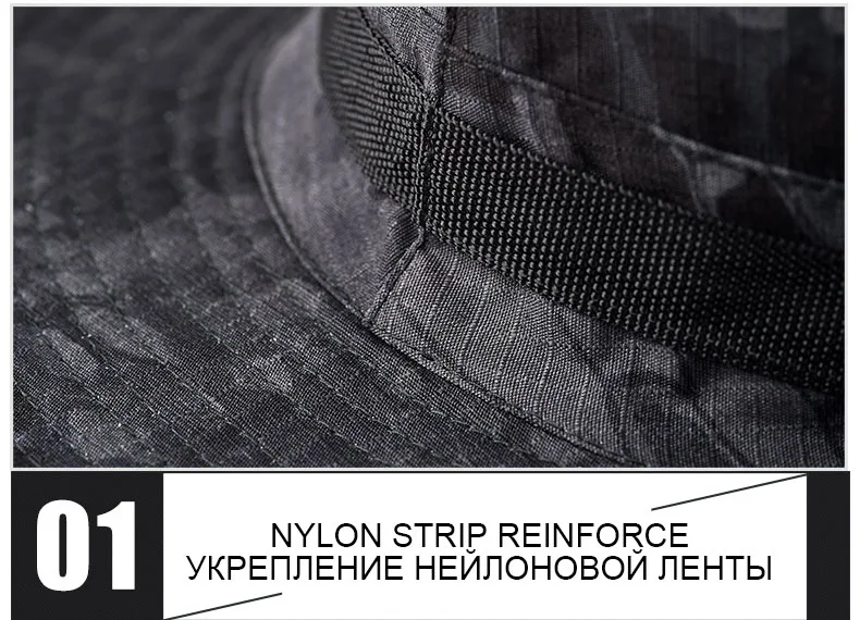 CAMSOsimplifié-Chapeau d'extérieur E27 Boonie, épais, pour chasse, randonnée, escalade, camping, AF056