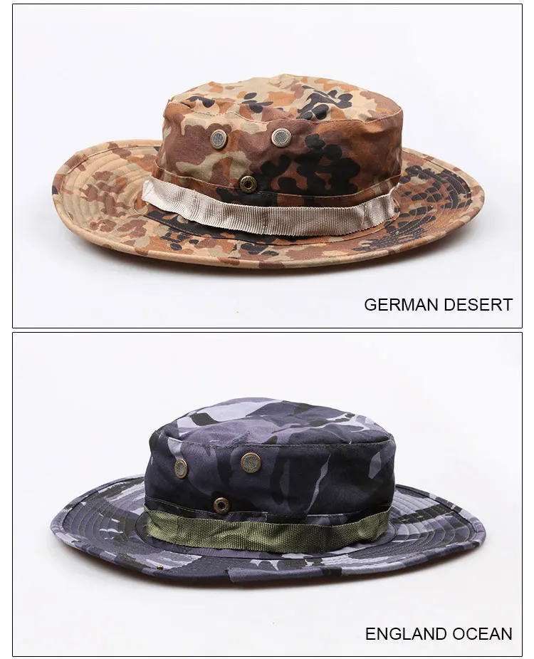 CAMSOsimplifié-Chapeau d'extérieur E27 Boonie, épais, pour chasse, randonnée, escalade, camping, AF056