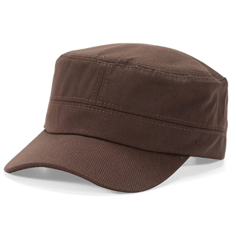 Chapeau de patrouille militaire unisexe réglable, chapeau de l'armée vintage, casquette de cadet, 5 couleurs, style classique, uni, plat, hommes, femmes, mode, 1 pièce