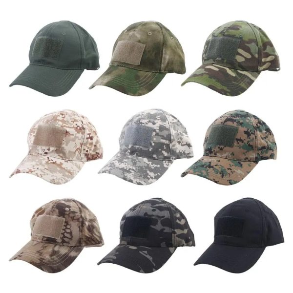 Casquettes de cyclisme avec protection UV pour hommes, chapeau de sport CamSolomon, casquette de baseball à motifs chirurgie tionnels, armée
