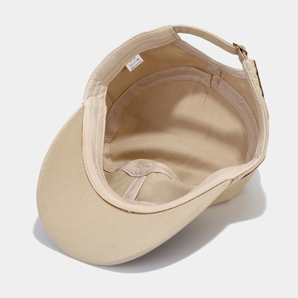 Chapeau de cadet décontracté unisexe, casquettes plates pour hommes, chapeaux à visière en coton, chapeaux de l'armée vintage, chapeau de papa adulte, casquette de baseball, mode, été, automne