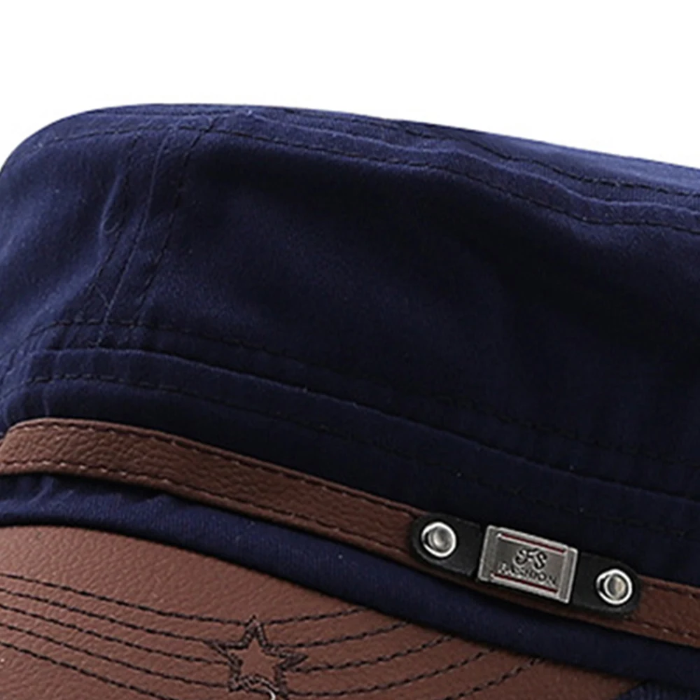 Chapeau de cadet décontracté unisexe, casquettes plates pour hommes, chapeaux à visière en coton, chapeaux de l'armée vintage, chapeau de papa adulte, casquette de baseball, mode, été, automne
