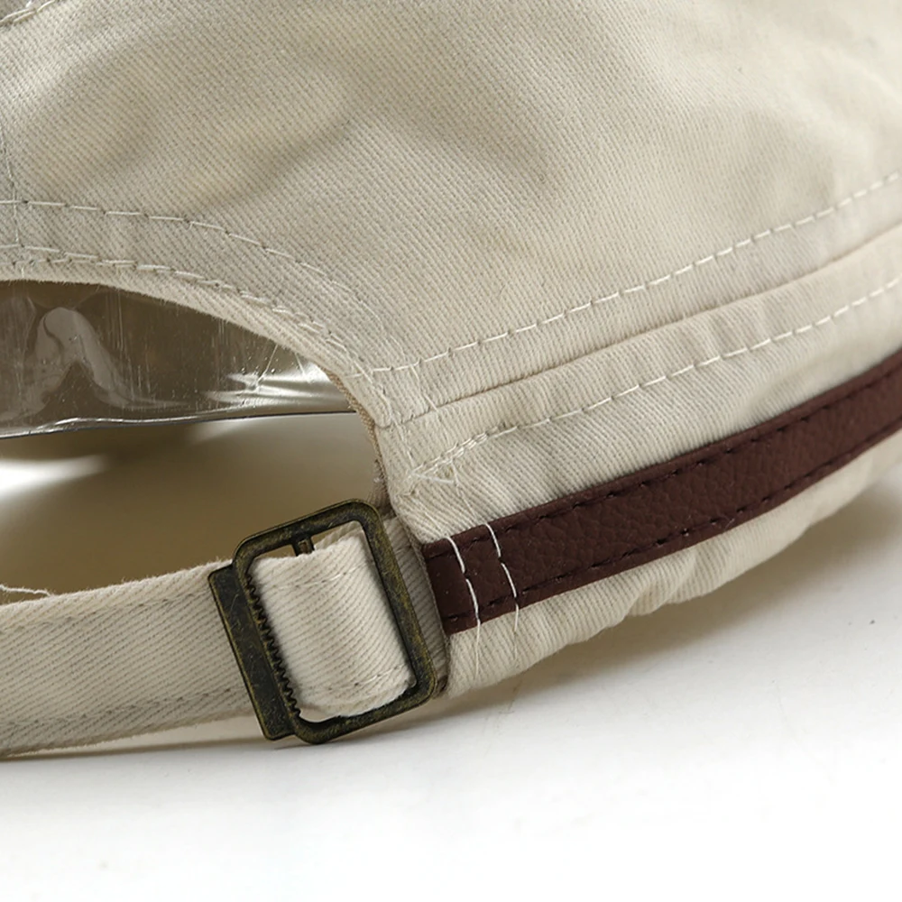 Chapeau de cadet décontracté unisexe, casquettes plates pour hommes, chapeaux à visière en coton, chapeaux de l'armée vintage, chapeau de papa adulte, casquette de baseball, mode, été, automne