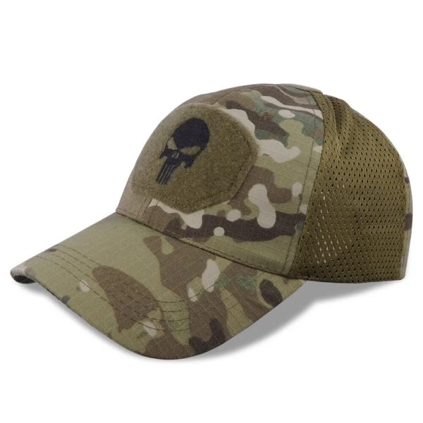 CamSolomon-Casquette de Baseball Militaire pour Homme, Chapeau de Soleil Classique, Skip Armée, Paintball, Basketball, Football – Image 2