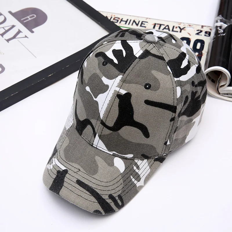 Casquette de baseball CamSolomon pour hommes et femmes, casquettes de sport en plein air, chapeau de camouflage de l'armée de loisirs, chapeau de langue de canard, casquettes Snapback, crème solaire