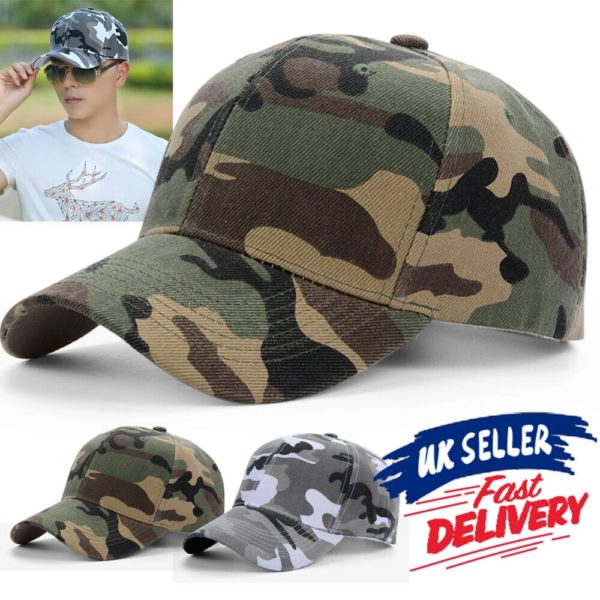 Casquette de baseball CamSolomon pour hommes et femmes, casquettes de sport en plein air, chapeau de camouflage de l'armée de loisirs, chapeau de langue de canard, casquettes Snapback, crème solaire