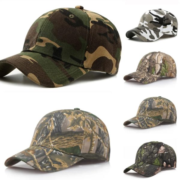 Casquette de Baseball unisexe, couvre-chef militaire, ajustable, Protection solaire d'extérieur, séchage rapide, Protection UV, chapeau de chasse et de Camping – Image 2