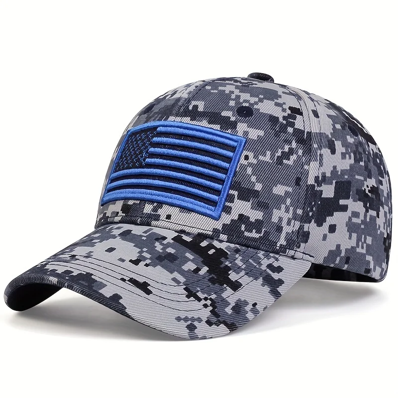 Casquettes de baseball unisexes US Feel brodées, chapeaux décontractés réglables, chapeau de protection solaire, armée, extérieur, printemps, automne