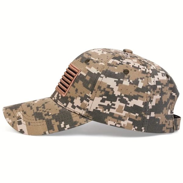 Casquettes de baseball unisexes US Feel brodées, chapeaux décontractés réglables, chapeau de protection solaire, armée, extérieur, printemps, automne – Image 3
