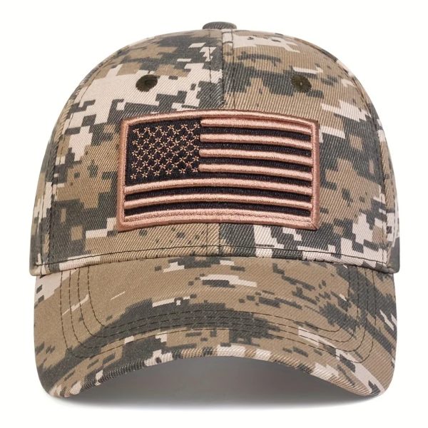 Casquettes de baseball unisexes US Feel brodées, chapeaux décontractés réglables, chapeau de protection solaire, armée, extérieur, printemps, automne – Image 4