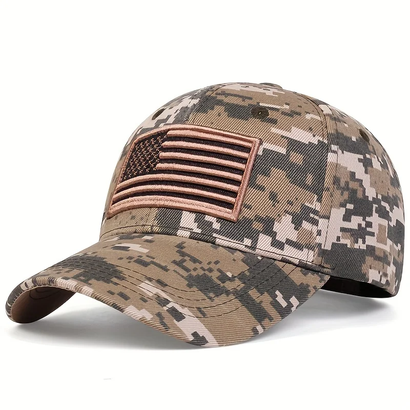 Casquettes de baseball unisexes US Feel brodées, chapeaux décontractés réglables, chapeau de protection solaire, armée, extérieur, printemps, automne