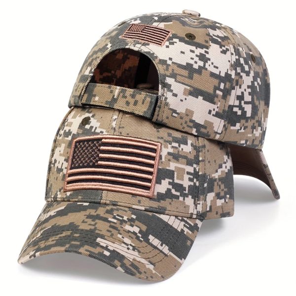 Casquettes de baseball unisexes US Feel brodées, chapeaux décontractés réglables, chapeau de protection solaire, armée, extérieur, printemps, automne – Image 5