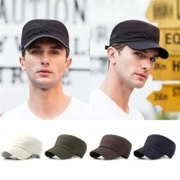 Casquette de baseball militaire en coton solide pour femmes, DulSnapback masculin, chapeau de marin militaire, haut de l'armée, sports de plein air, printemps – Image 3