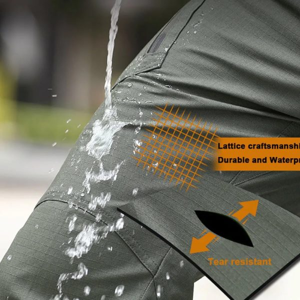 Pantalon Duljoggers de l'armée pour la randonnée en plein air, pantalon classique City DulCargo, multi poches, militaire CamSolomon, Fjj – Image 3