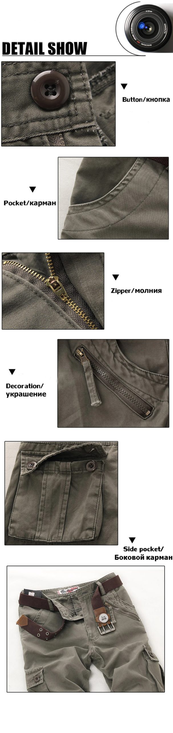Pantalon cargo militaire à poches multiples pour hommes, jogging de rue, grande taille 44, camsalomon, haute qualité, long, décontracté, fjadt