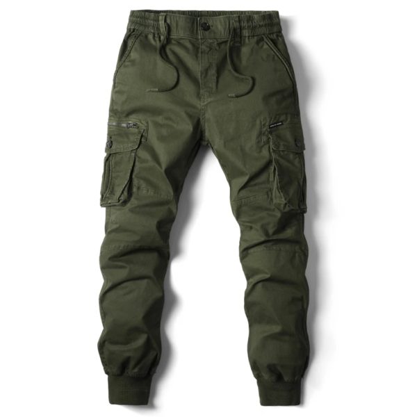Pantalon Cargo en Coton pour Homme, Jogging, Décontracté, Book ine Longueur, Style Militaire, Streetwear, Survêtement de Travail, Taille FjPlus – Image 2