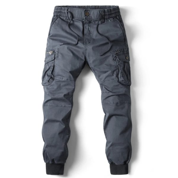 Pantalon Cargo en Coton pour Homme, Jogging, Décontracté, Book ine Longueur, Style Militaire, Streetwear, Survêtement de Travail, Taille FjPlus – Image 3