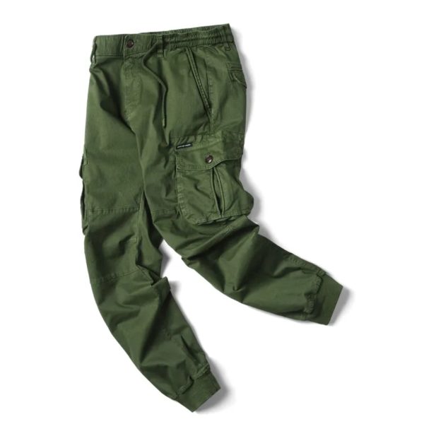 Pantalon Cargo en Coton pour Homme, Jogging, Décontracté, Book ine Longueur, Style Militaire, Streetwear, Survêtement de Travail, Taille FjPlus – Image 6