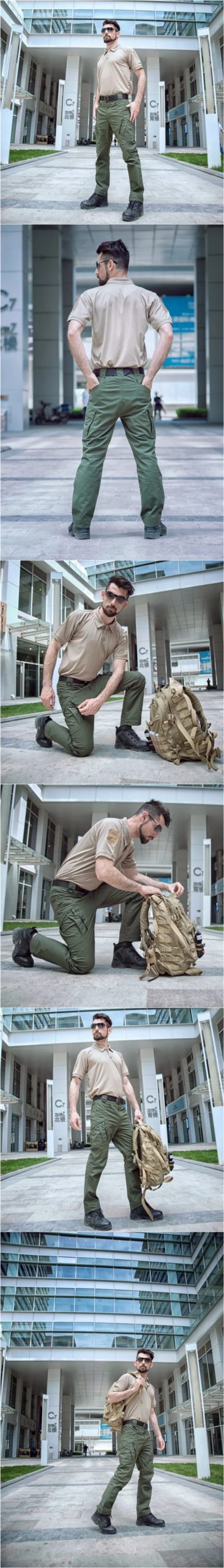IX9 – pantalon Cargo tactique militaire pour hommes, vêtement de Combat SWAT, de l'armée, décontracté, de randonnée, de Camping en plein air, imperméable