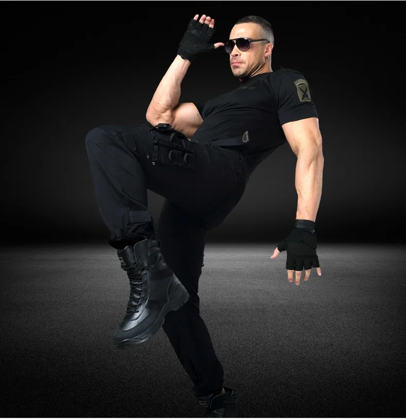 Pantalon large tactique de l'armée pour hommes, pantalon CARGO, salopette masculine, travail militaire, plusieurs poches, style décontracté, FJM droit, 2024