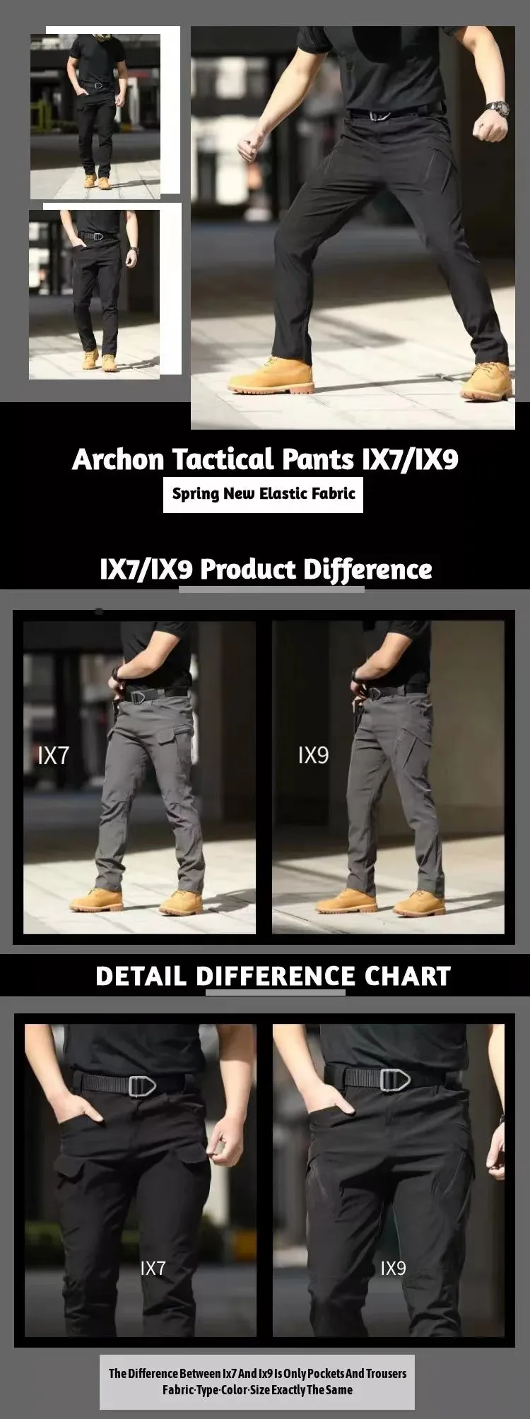 GérSalopette des Forces Spéciales pour l'Extérieur, Pantalon DulPants Respirants, Multi-Poches, Fermeture Éclair Avant, Décontracté, Commande Unique, Nouveau