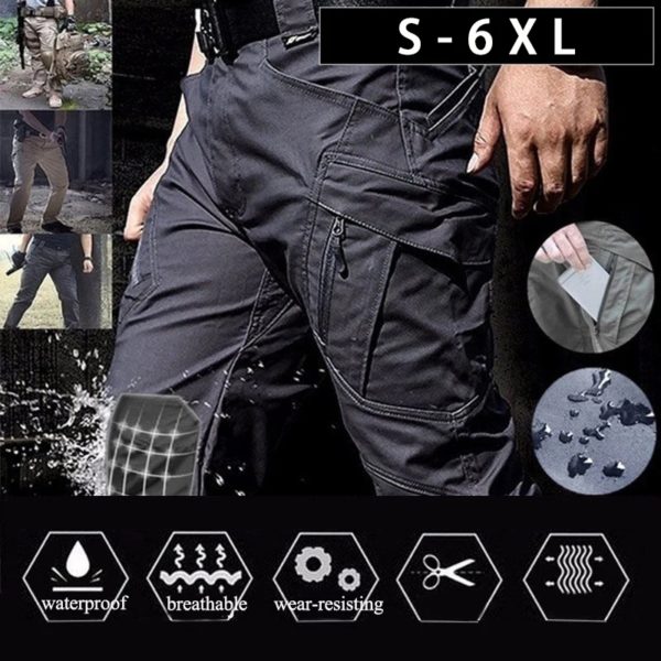 DulCargo-Pantalon militaire pour hommes, Skip FJArmy, poches multiples, travail, randonnée, décontracté, grande taille 6XL