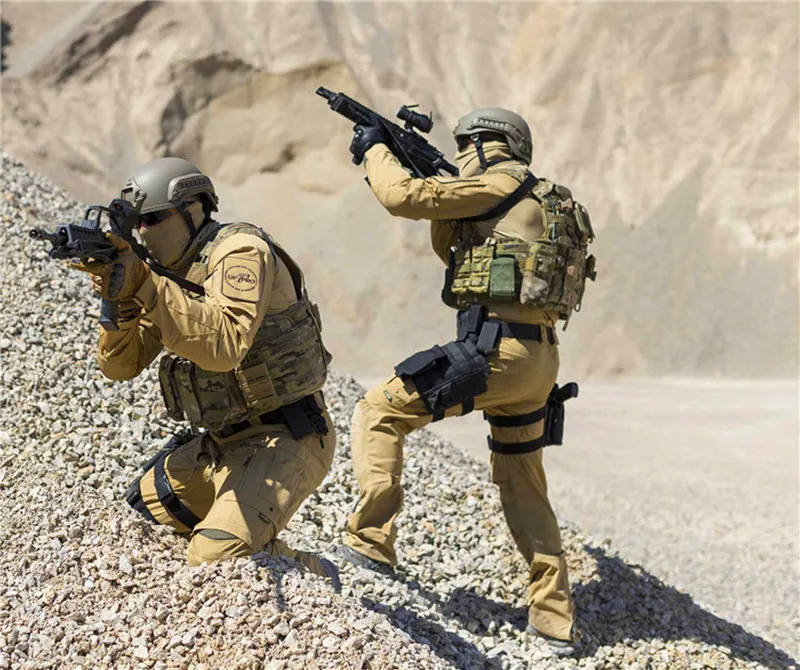 Combinaison camouflage multi-lentilles pour homme, salopette de sport, pantalon de camping, tenue de trekking, safari, armée, gardien militaire, skip, noir