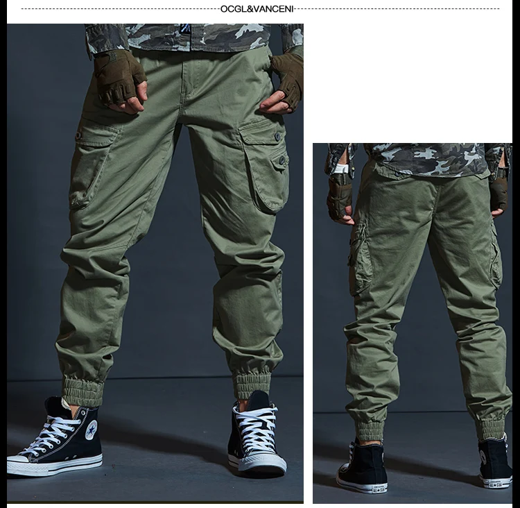 Pantalon cargo multi-poches pour hommes, pantalon décontracté, vêtements de l'armée noirs, vêtements de travail FjWork, mode de haute qualité Pantalon cargo multi-poches pour hommes, pantalon décontracté, vêtements de l'armée noirs, vêtements de travail FjWork, mode de haute qualité
