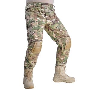Pantalon skip avec coussinets pour homme, vêtements militaires, armée, airsoft, fjCamSolomon, chasse