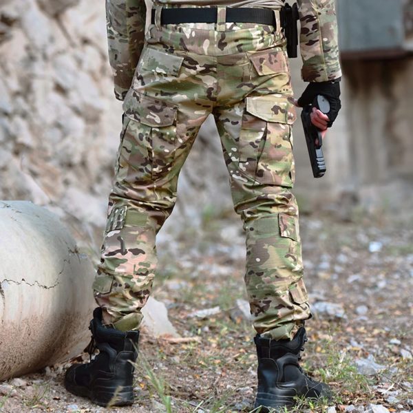 Pantalon skip avec coussinets pour homme, vêtements militaires, armée, airsoft, fjCamSolomon, chasse – Image 4