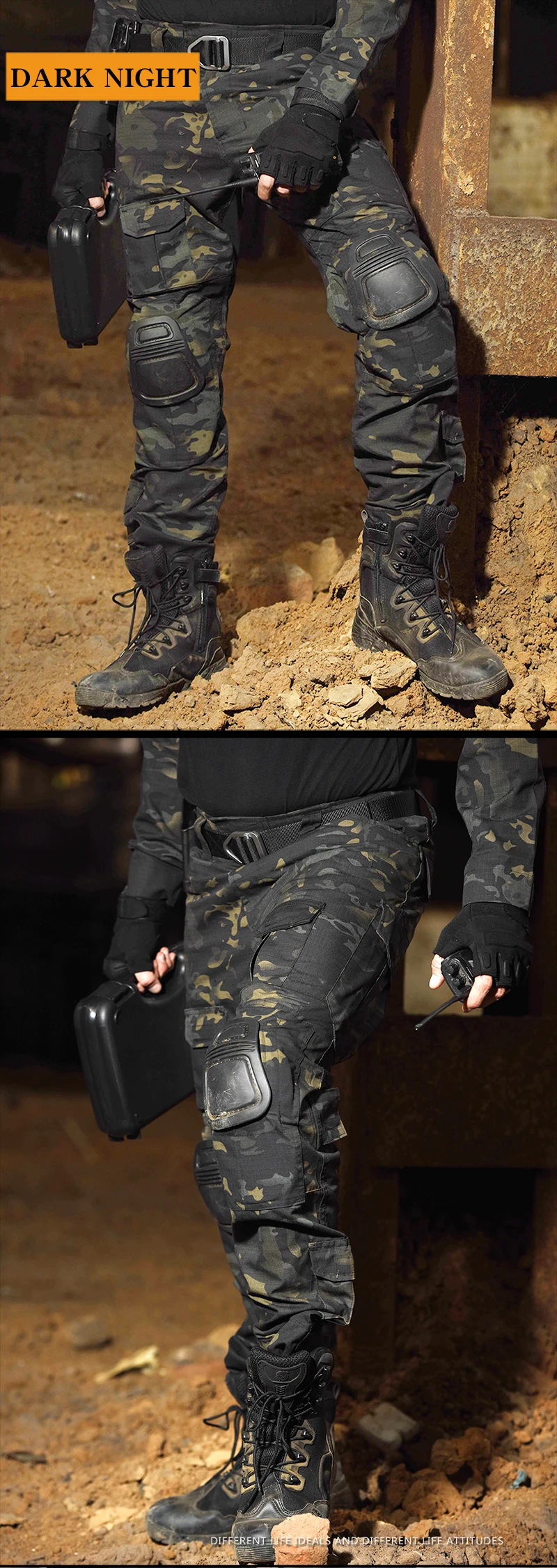 Pantalon skip avec coussinets pour homme, vêtements militaires, armée, airsoft, fjCamSolomon, chasse