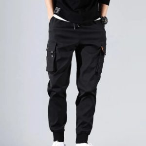 Pantalon Cargo Militaire Fin et Décontracté pour Homme, Jogging, Survêtement, Solide, Automne, 03/Life