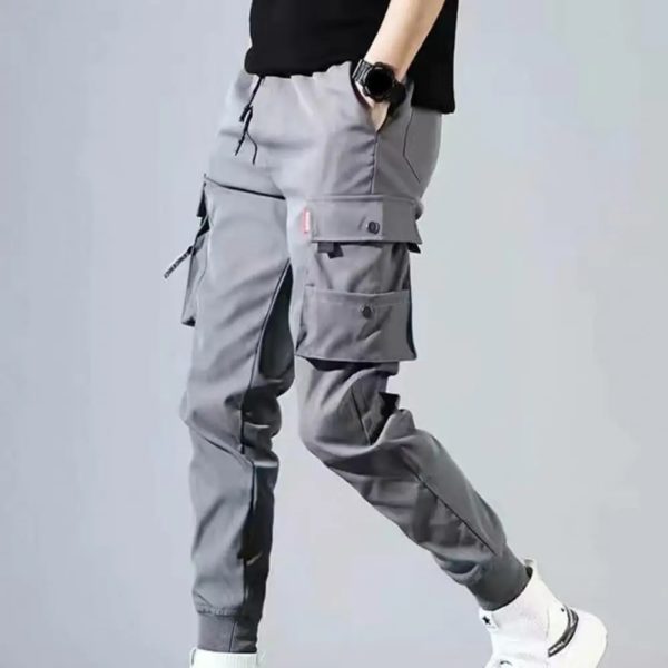 Pantalon Cargo Militaire Fin et Décontracté pour Homme, Jogging, Survêtement, Solide, Automne, 03/Life – Image 2