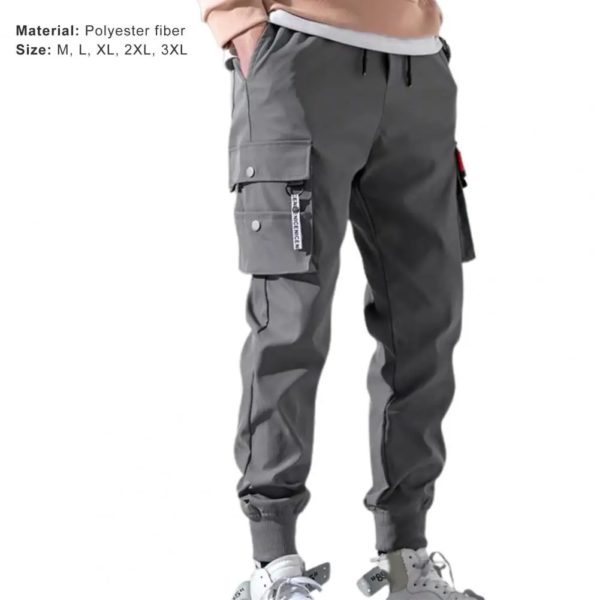 Pantalon Cargo Militaire Fin et Décontracté pour Homme, Jogging, Survêtement, Solide, Automne, 03/Life – Image 5
