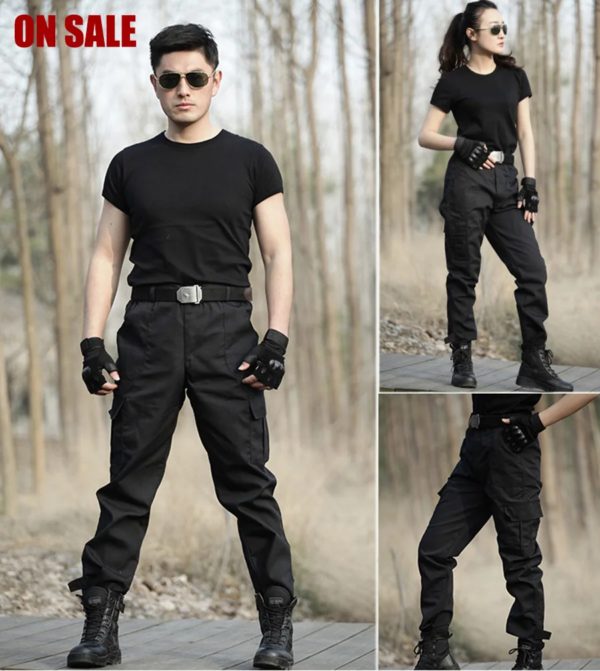 Pantalon cargo militaire noir pour homme, survêtement skip, pantalon de travail, salopette décontractée, surintendant ser, zones me CS – Image 3