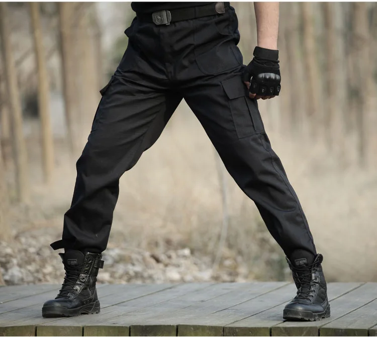 Pantalon cargo militaire noir pour homme, survêtement skip, pantalon de travail, salopette décontractée, surintendant ser, zones me CS