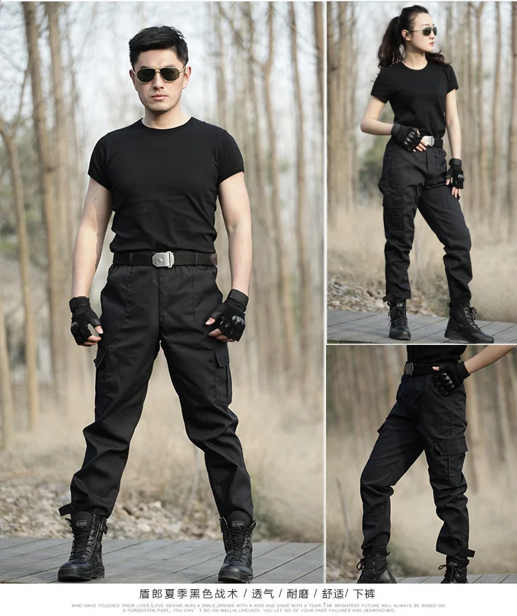Pantalon cargo militaire noir pour homme, survêtement skip, pantalon de travail, salopette décontractée, surintendant ser, zones me CS