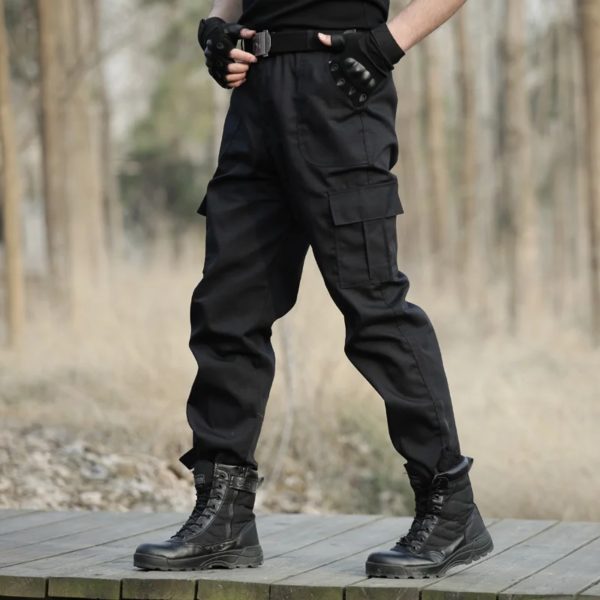 Pantalon cargo militaire noir pour homme, survêtement skip, pantalon de travail, salopette décontractée, surintendant ser, zones me CS – Image 5