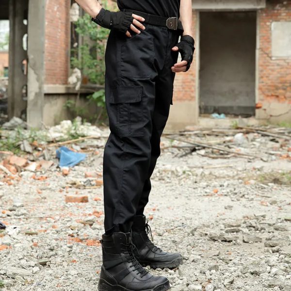 Pantalon cargo militaire noir pour homme, survêtement skip, pantalon de travail, salopette décontractée, surintendant ser, zones me CS – Image 6