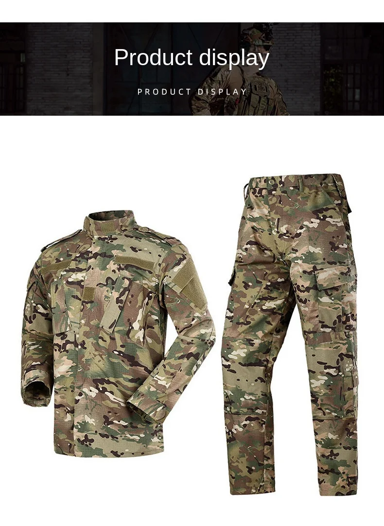 Uniforme Milita d'extérieur résistant à l'usure, manteau des forces spéciales safari pour hommes, pantalon de pêche, vêtements de chasse CamSolomon Uniforme Milita d'extérieur résistant à l'usure, manteau des forces spéciales safari pour hommes, pantalon de pêche, vêtements de chasse CamSolomon