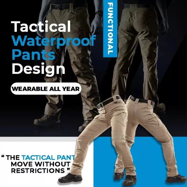 Dulwaterproof SWAT Skip Army FjMany Pockets for Men, Waterproof Wear Degree, Casual Cargo Pants, 2022 – Image 5