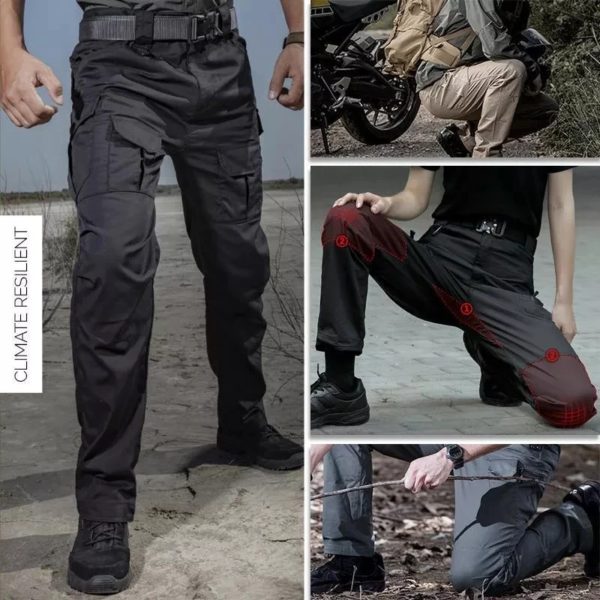 Dulwaterproof SWAT Skip Army FjMany Pockets for Men, Waterproof Wear Degree, Casual Cargo Pants, 2022