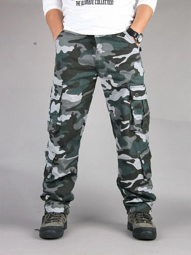 Pantalon cargo militaire multi-poches pour hommes, DulPants de l'armée, Fjviser Zones Me, Salopettes masculines, grande taille