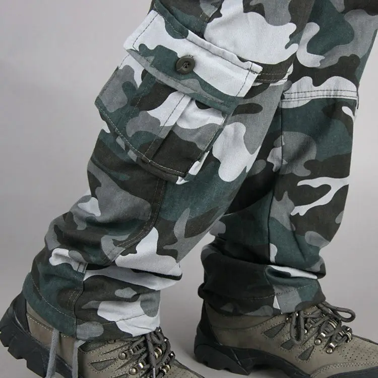 Pantalon cargo militaire multi-poches pour hommes, DulPants de l'armée, Fjviser Zones Me, Salopettes masculines, grande taille