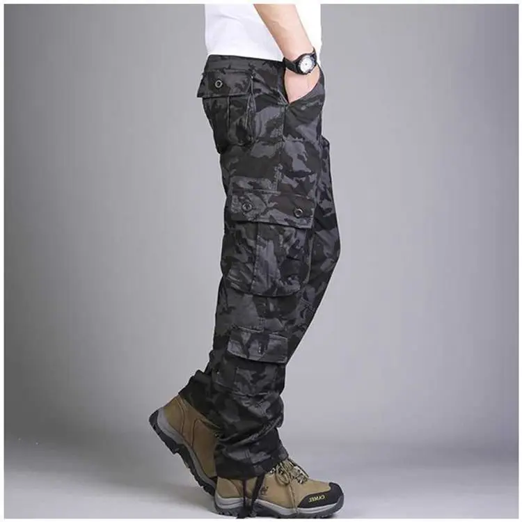 Pantalon cargo militaire multi-poches pour hommes, DulPants de l'armée, Fjviser Zones Me, Salopettes masculines, grande taille