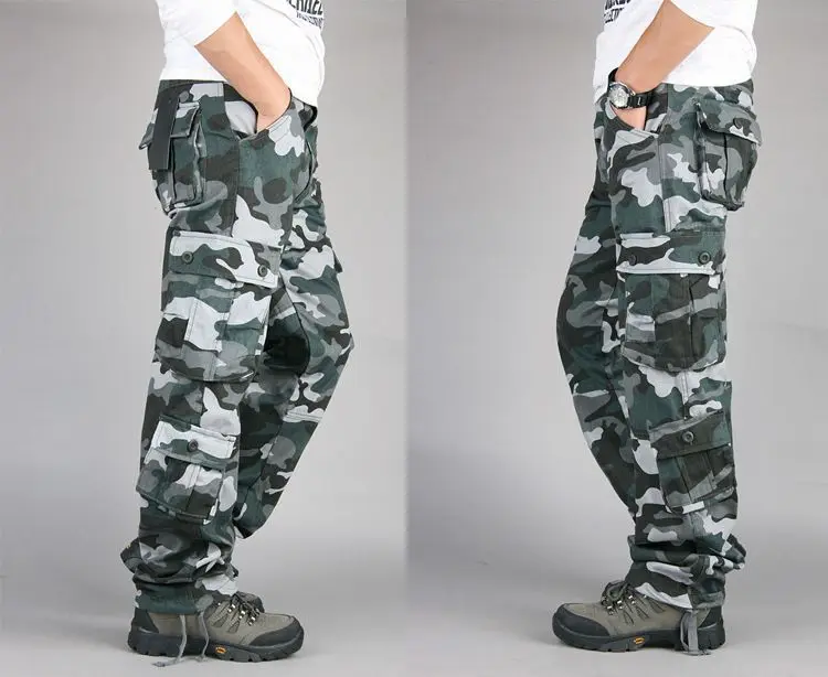 Pantalon cargo militaire multi-poches pour hommes, DulPants de l'armée, Fjviser Zones Me, Salopettes masculines, grande taille