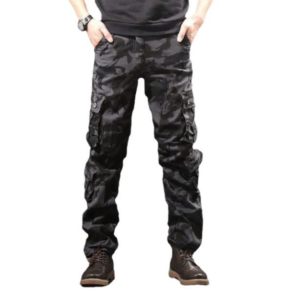 Pantalon cargo militaire multi-poches pour hommes, DulPants de l'armée, Fjviser Zones Me, Salopettes masculines, grande taille – Image 4