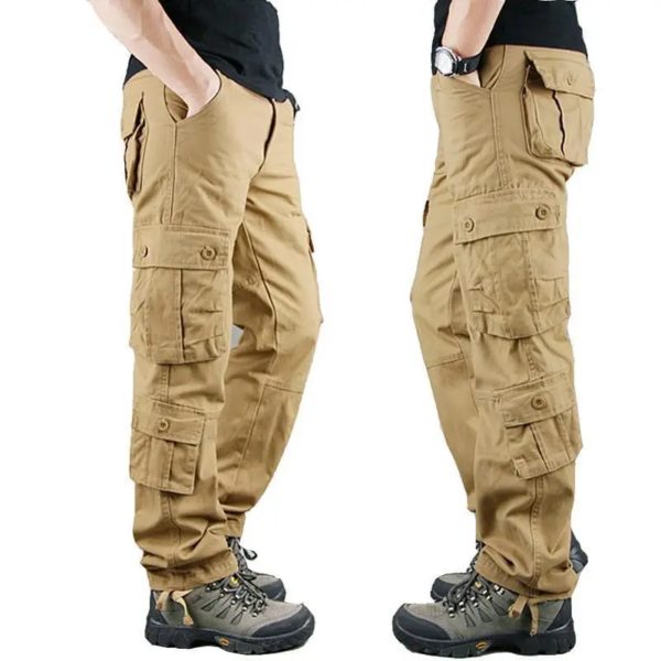 Pantalon cargo militaire multi-poches pour hommes, DulPants de l'armée, Fjviser Zones Me, Salopettes masculines, grande taille – Image 2