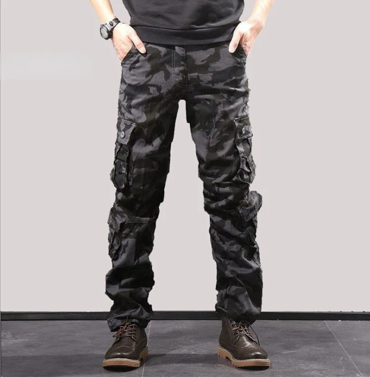 Pantalon cargo militaire multi-poches pour hommes, DulPants de l'armée, Fjviser Zones Me, Salopettes masculines, grande taille